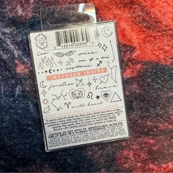 💜 Inked by Dani Temporary Tattoos Zodiac Pack: Fire Signs - NWT - Picture 3 of 3